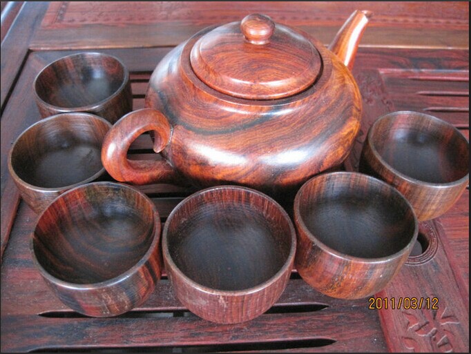 木雕茶壺套裝