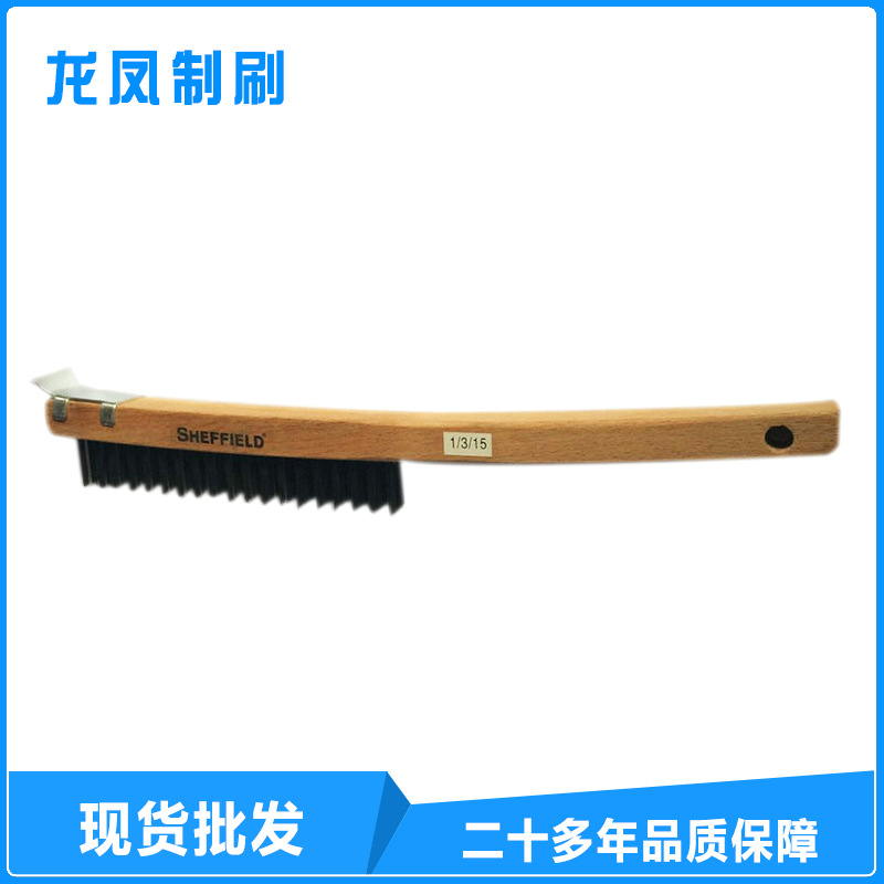 批发生产 机械清洗钢丝刷 直柄多功能钢丝刷 质量确保