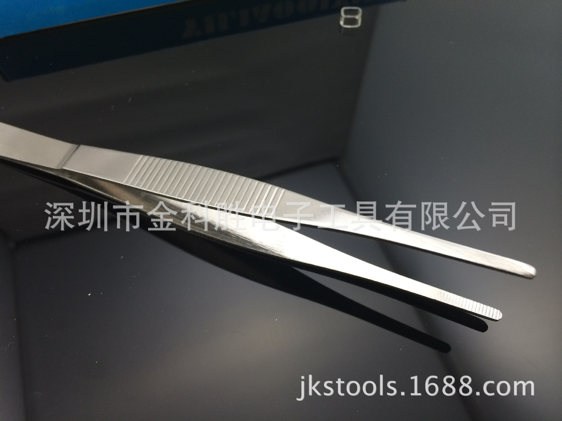 厂家直供 不锈钢镊子 敷料镊子 防滑带齿圆头 做工足医用级