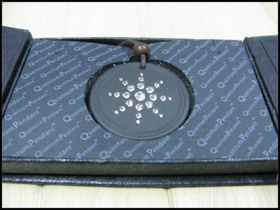 Quantum Pendant Energy Necklace火山石负离子能量吊坠会销礼品