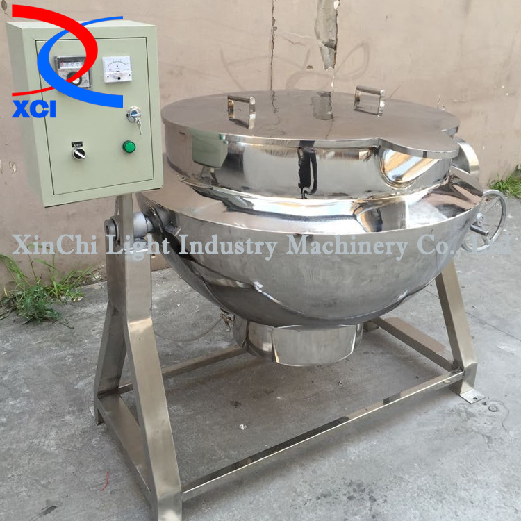 可倾式夹层锅电加热 电加热夹层锅带搅拌 可倾式搅拌夹层锅可定制