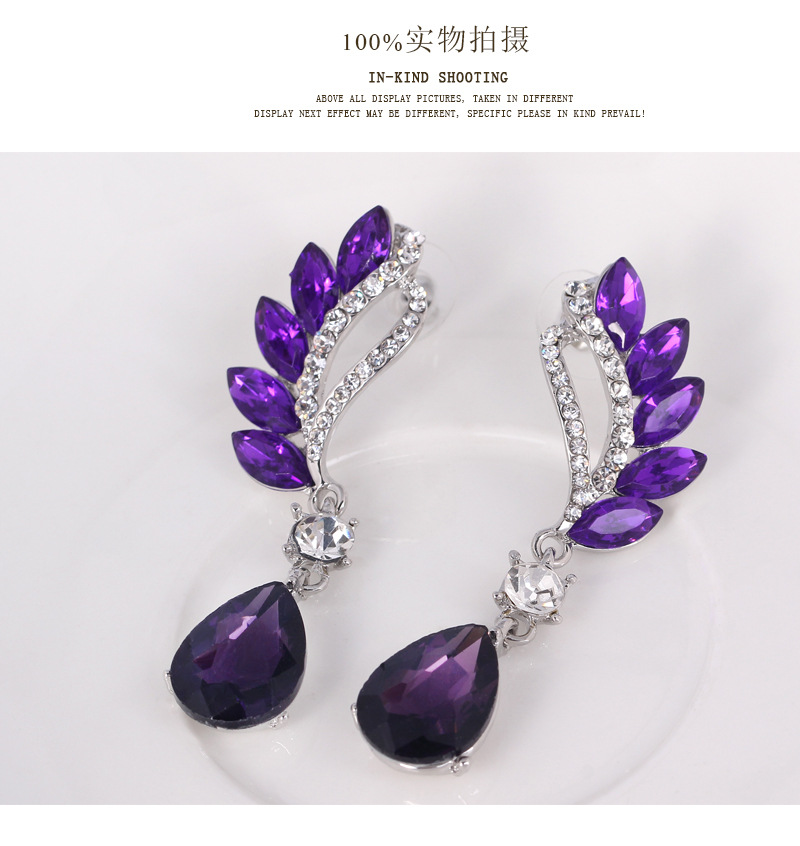 Fashion Crystal Earrings Fashion Jewelry Earrings Wholesale display picture 8