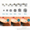 Zirconium, earrings for beloved, steel belt stainless steel, physiological piercing, Korean style