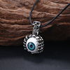 Necklace stainless steel, pendant, eyeball, new collection, punk style
