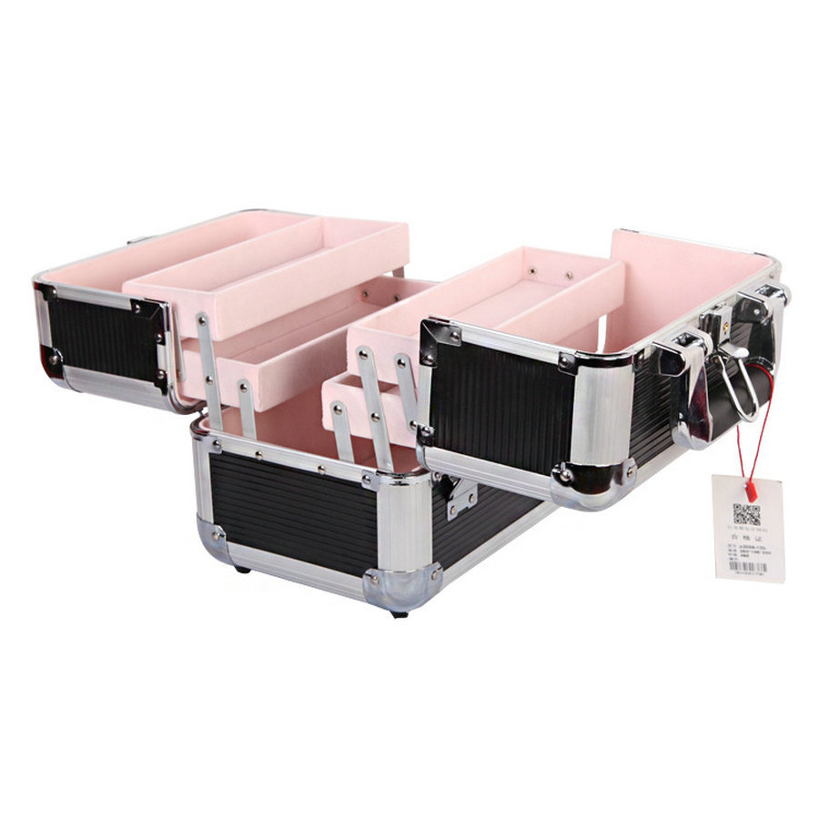 厂家供应各种多功能铝合金箱子 大号多层工具箱 铝合金化妆箱