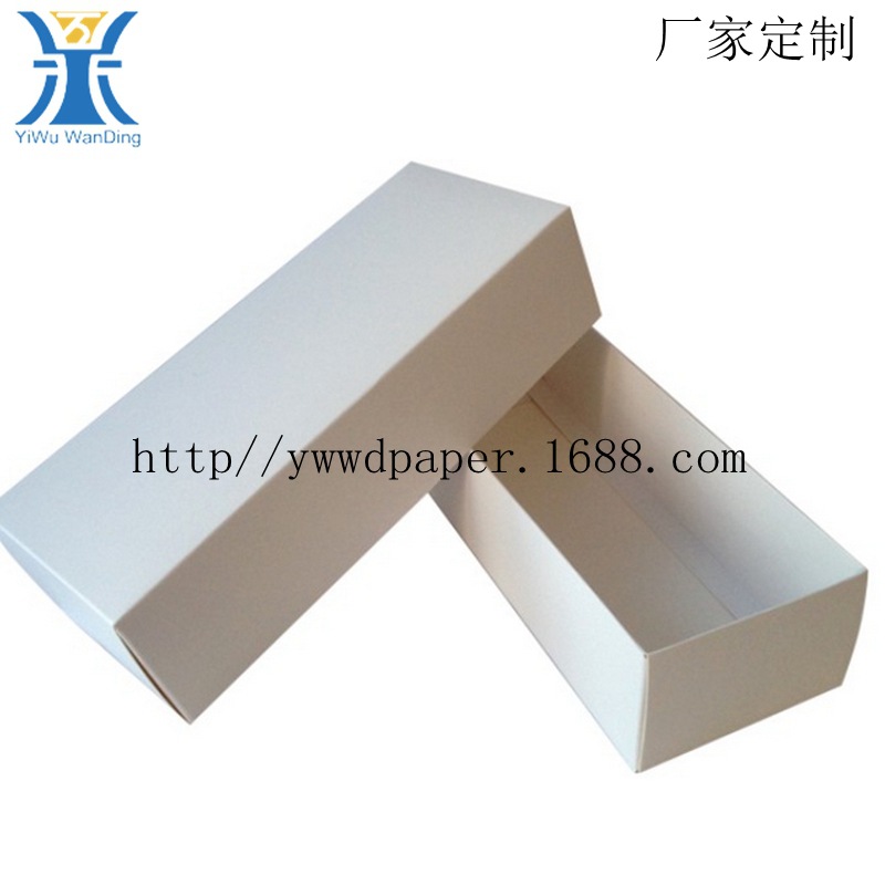 天地盖纸盒定制 牛皮纸袜子包装盒 高档白卡印刷烫金logo定做