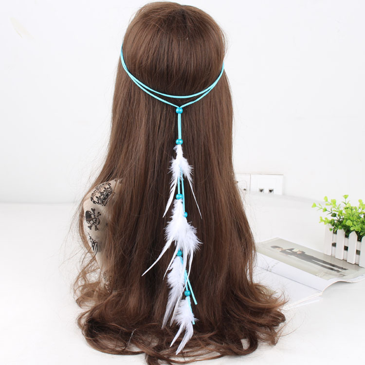 F72 Bohemian Feather Hair Band Hippie Ethnic Style Hair Accessories Indian Hair Band Gypsy Headwear Hair Band F72 Bohemian Feather Hair Band Hippie Ethnic Style Hair Accessories Indian Hair Band Gypsy Headwear Hair Band