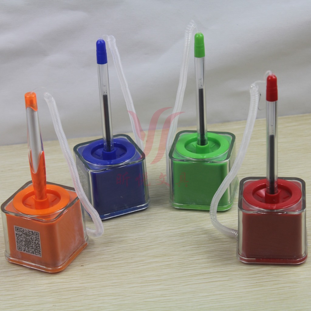 Taiwan Pen Table pen Bank hotel Reception Square base Printable advertising