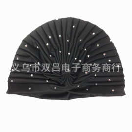 义乌双吕厂家头防风繁星点点烫钻印度帽