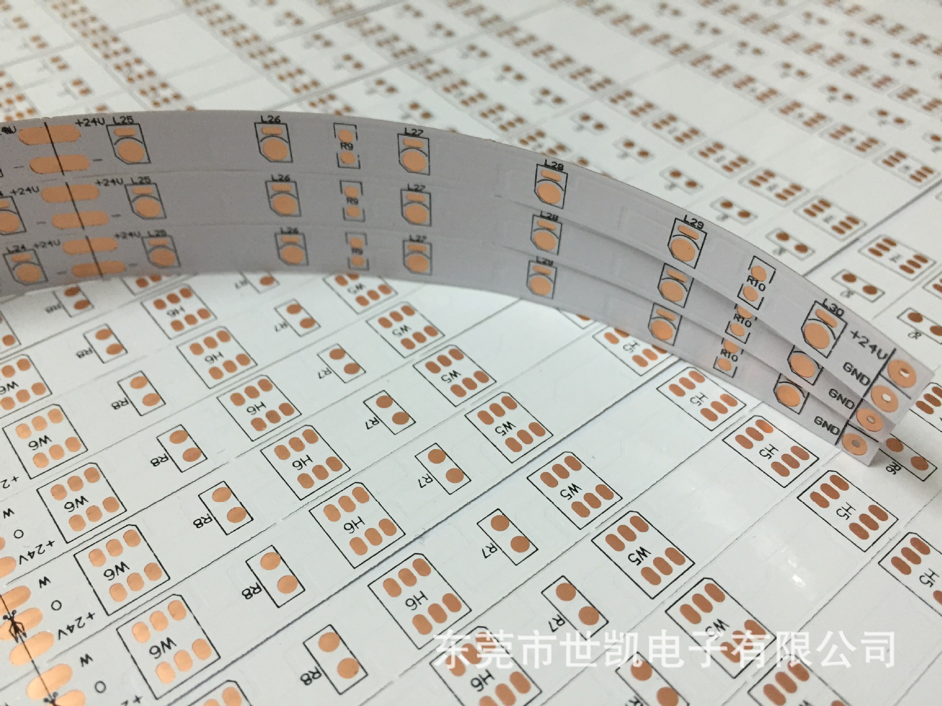 东莞PCB板厂家，优质LED灯条，软灯条板 FPC柔性线路板 5050 9灯