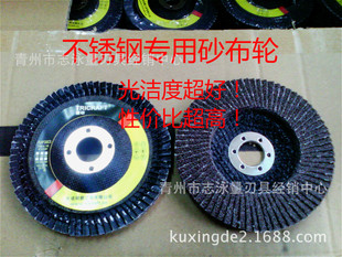 Hebei Dacheng Dingyan metal stainless steel abrasive cloth wheel Louvre blade 100*16 smoothness high cost performance