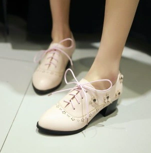 Код размера 3132334041424344454647 Код ретро туфли на шнуровке JGB2015N010056