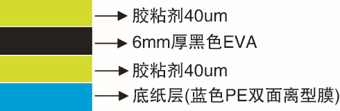 6mm黑双EVA结构图