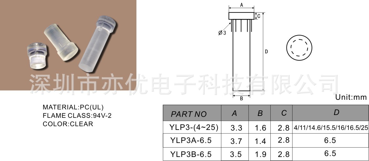 LED导光柱 直径3MM 导光管 导光棒 塑胶塑料PC透明 导光支柱-阿里巴巴