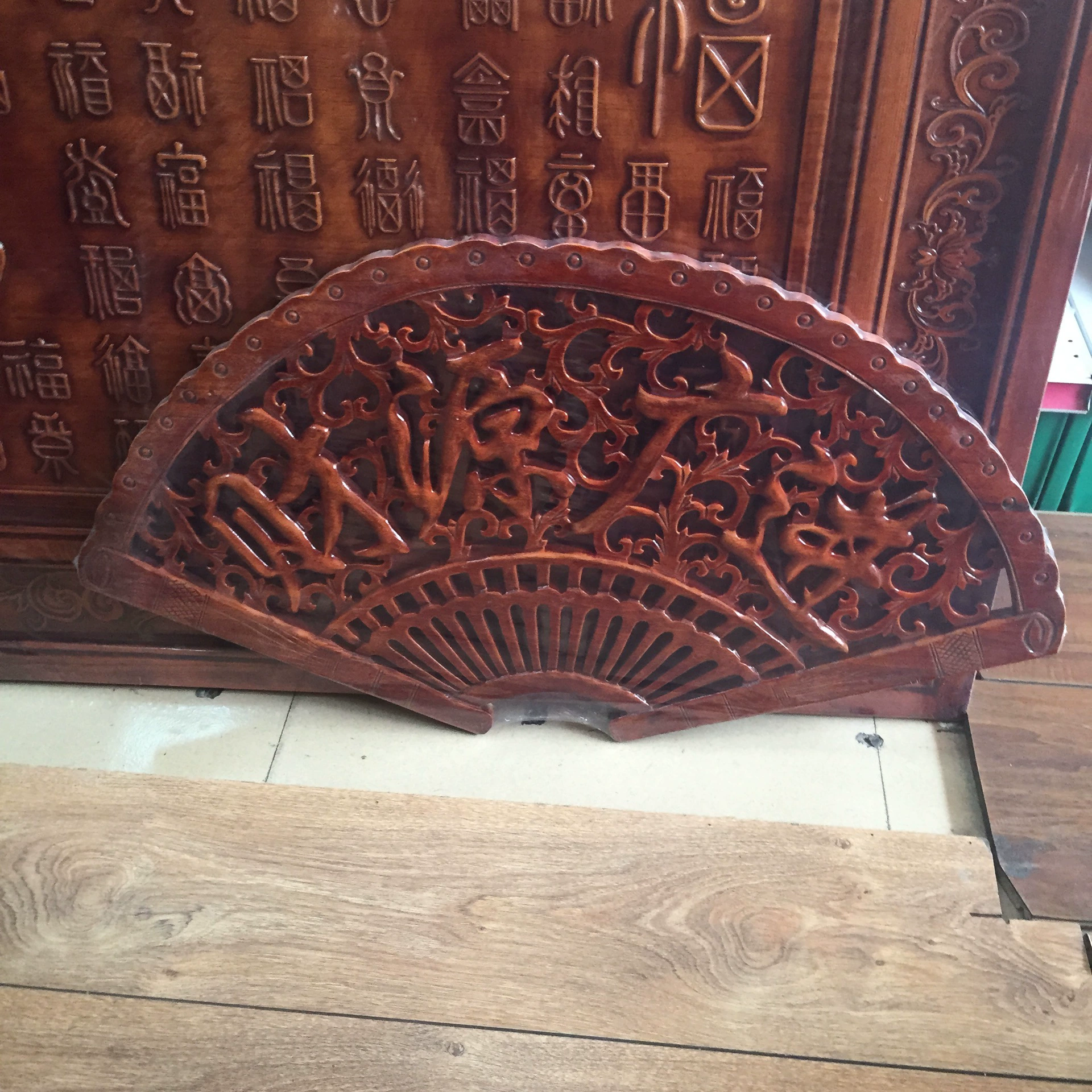 Rectangular wooden brush jade, pendant, Chinese style