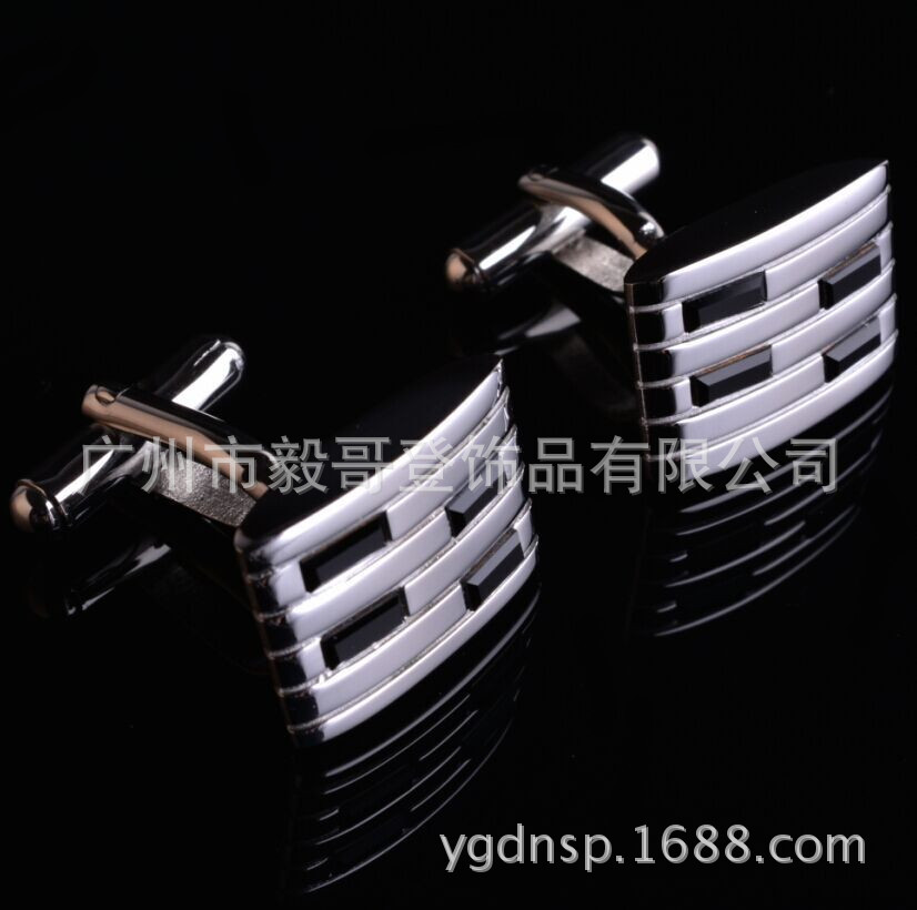 水晶袖扣,潮男装袖扣,A4096K-5衬衫袖扣,服饰袖扣,礼品袖扣