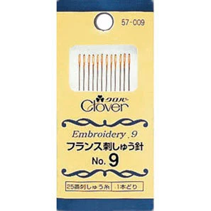 CLOVER 可乐牌 #57-009 French embroidery needle size 9