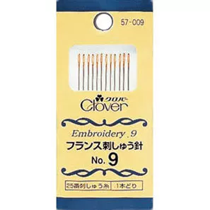 CLOVER 可乐牌 #57-009 French embroidery needle size 9