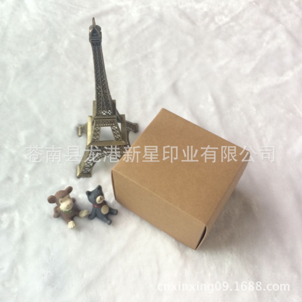 厂家生产加工牛皮纸盒 手工皂天地盖纸盒 上下盖包装盒印刷批发