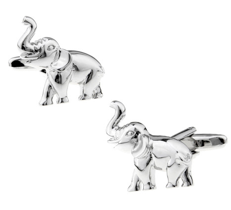 Animal series silver elephant cufflinks manufacturers wholesale personalized men's gifts ebay AliExpress Dunhuang supply