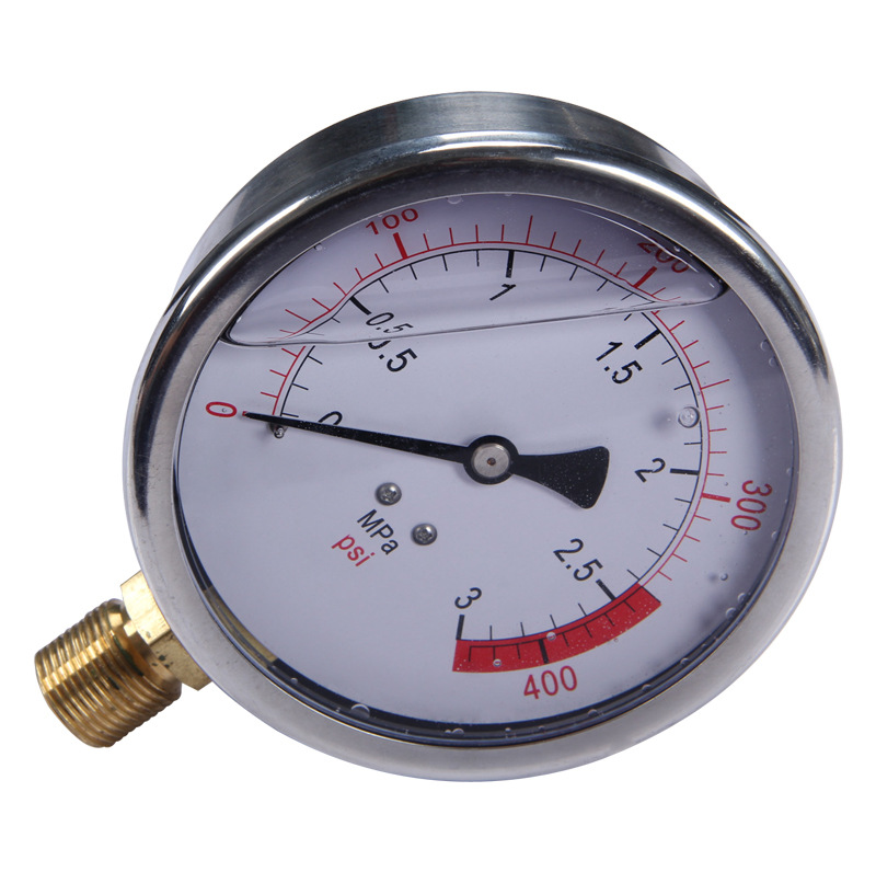 余姚名扬专业生产各种规格精密压力表 径向压力表 耐震防水压力表