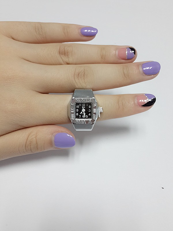 Retro, Classic Style Style Retro Classic Style Square Quartz Watch Rings