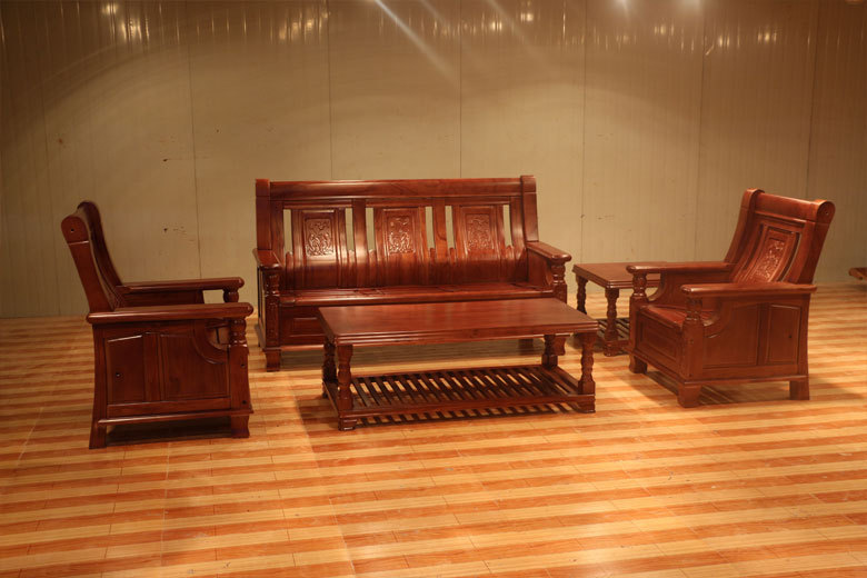 特价实木家具 客厅懒人沙发 三人单人组合沙发 苦楝实木沙发303