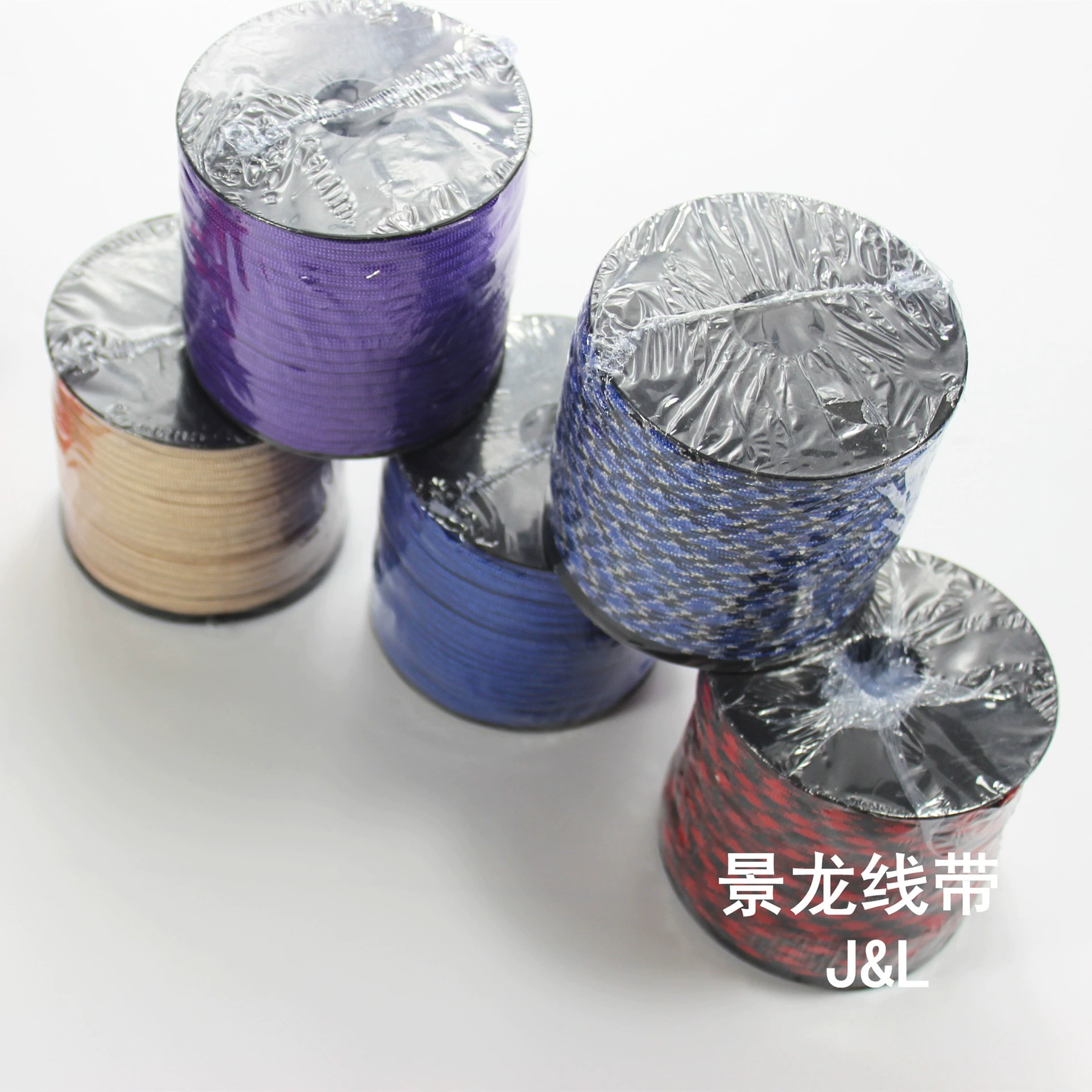 Вьющийся шнур для зонтика 7-слойный, 50 метров, пластиковый рулон, дисковый намотчик, военная норма, внешнее снаряжение, каска тента
