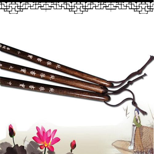 Langhao brush, four treasures of the study, wooden pole, brush for student calligraphy training, water writing pen wholesale, can be made into ogo