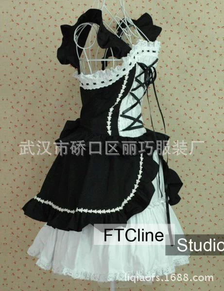 Комплект, маленький костюм принцессы, платье, готика, стиль Lolita, косплей