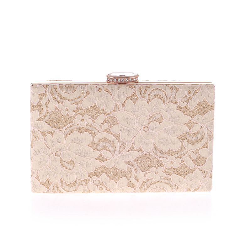 Lace Evening Banquet Bag With Diamonds Fashion Women's Small Square Bag display picture 9