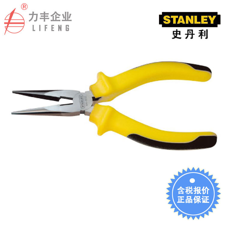 【含税】史丹利工具 双色柄尖嘴钳 84-402-23 84-403-23