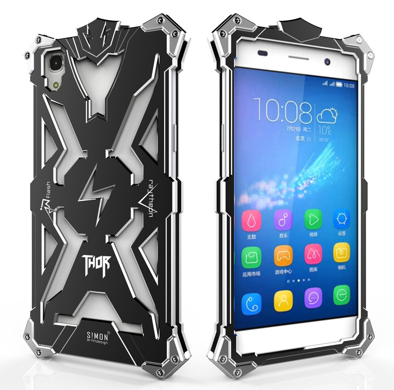 SIMON THOR Aviation Aluminum Alloy Shockproof Armor Metal Case Cover for Huawei Honor 4A