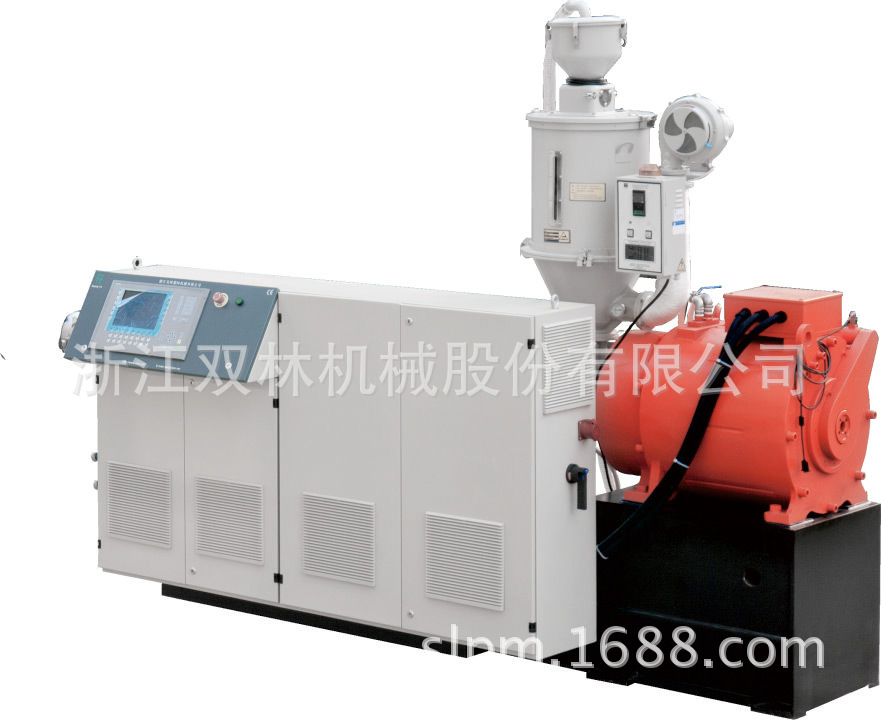 供应浙江双林SJSZ系列锥型双螺杆挤出机(图) 熔喷布主机