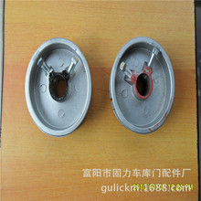 厂家供应车库门配件135mm钢丝盘绳轮轴承双轮滚轮滚珠车库门专用