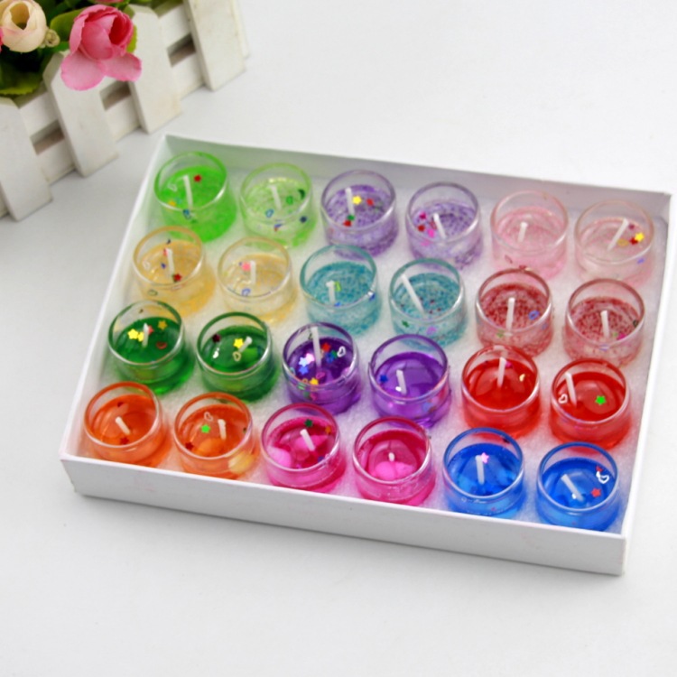厂家直销创意泡妞表白神器蜡烛套装摆图蜡烛气氛布置果冻蜡烛礼物|ru
