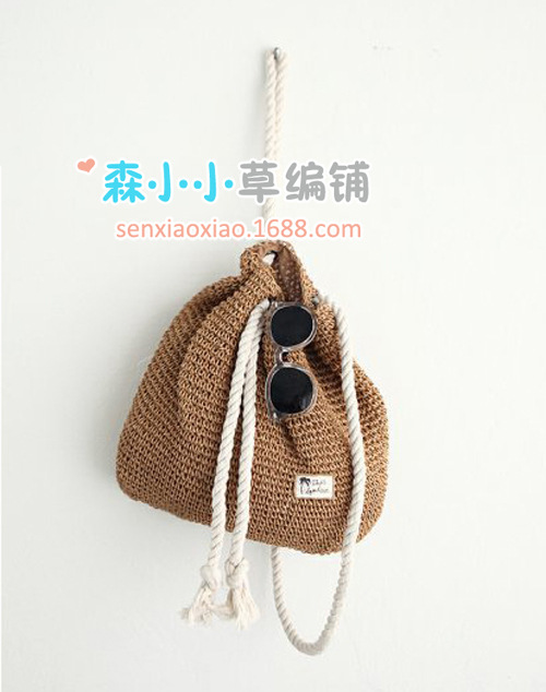 Simple Fashion Cotton Rope Straw Woven Packbag Wholesale Nihaojewelry display picture 3