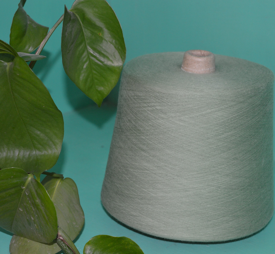 桑叶有机植物染纱线32s精梳色纺棉纱神农帝国爆款热销