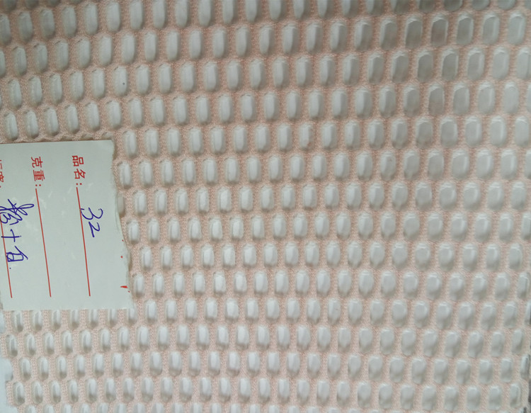 供应三明治网眼布 3D网布 双色蜂窝大网格 空气层面料32