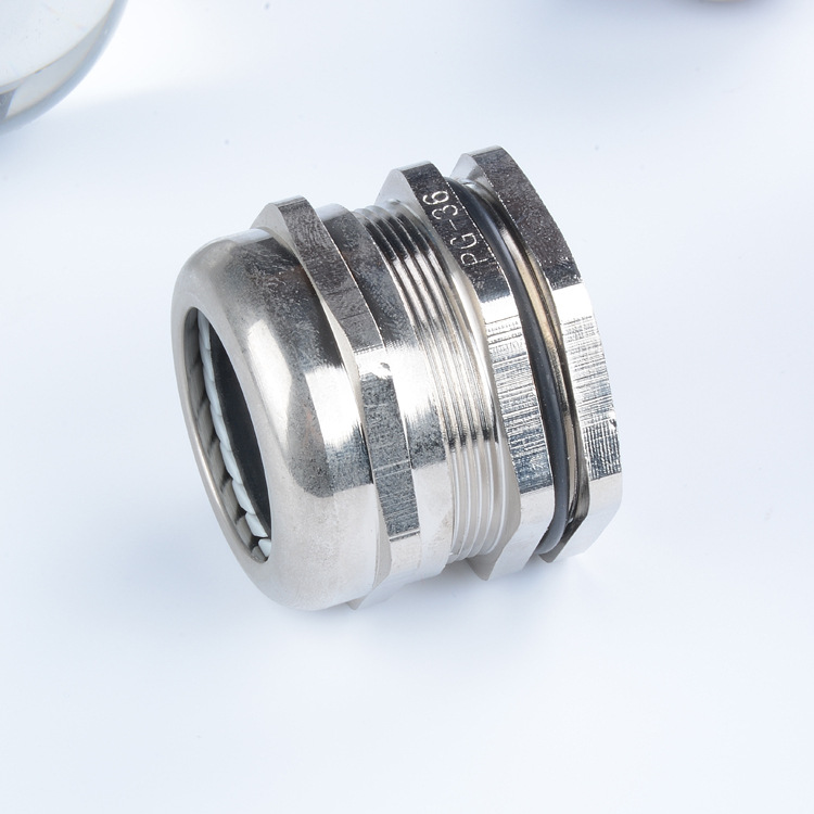 厂家批发 出口质量金属电缆防水接头 PG36 电缆接头 黄铜葛兰头