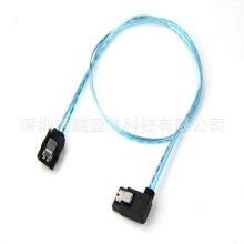 SATA 3.0侧弯 带铝箔屏蔽SAS线身SATA3.0高速硬盘数据线 6GB/S