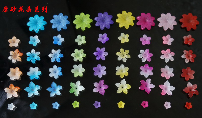 古风汉服COS发簪小贝壳叶片 古代宫廷发髻配件 果冻效果花朵叶子详情图9