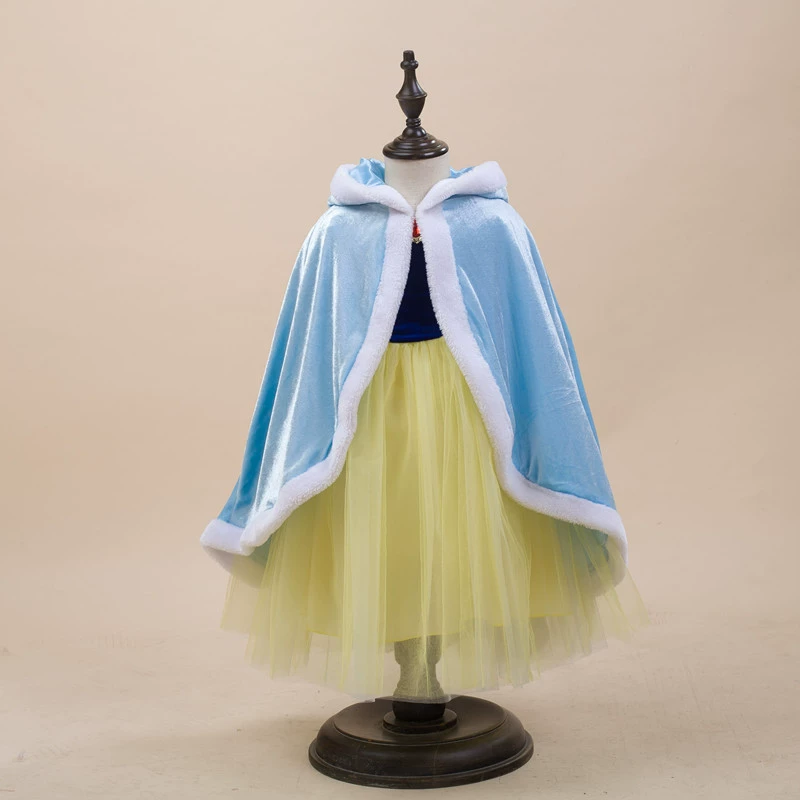Frozen Cape Princess Cape Девочки Милая шаль детская зимняя одежда детская одежда