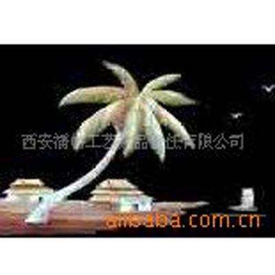 2018 new pattern Handicraft straw patchwork Reed Painting Coconut tree Corridor Aisle a living room Decorative painting
