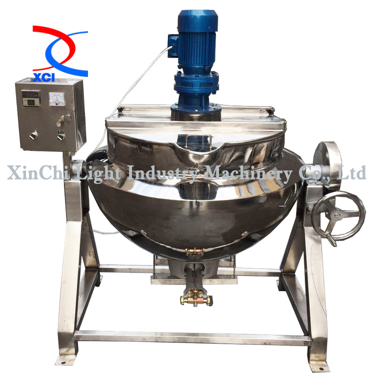 电加热搅拌立式夹层锅 混合锅 熬粥锅