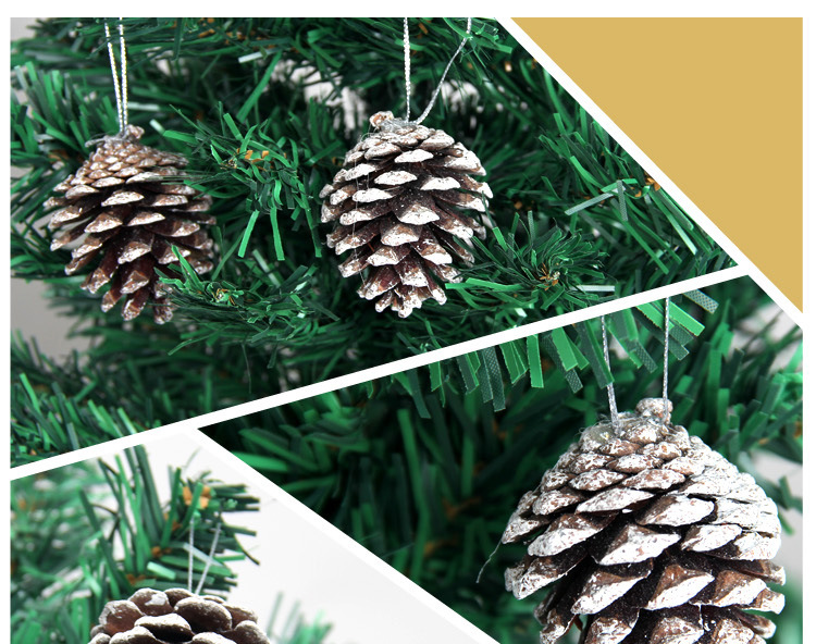 Christmas Fashion Pine Cones Wood Party Hanging Ornaments 6 Pieces display picture 3