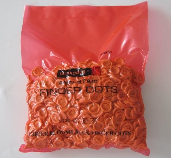 进口黄色静电指套3