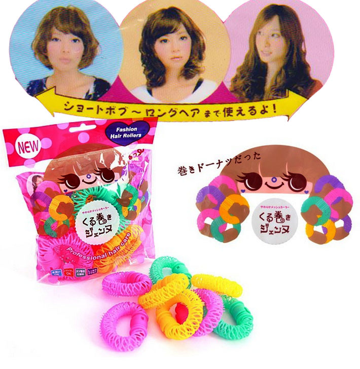 小号发圈新手用 日本新品LUCKY 甜甜圈 快速卷发器 发卷 饰品厂家