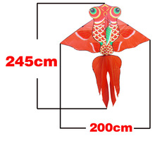 潍坊风筝批发零售新款烫金鲤鱼金鱼风筝大型微风风筝儿童风筝批发