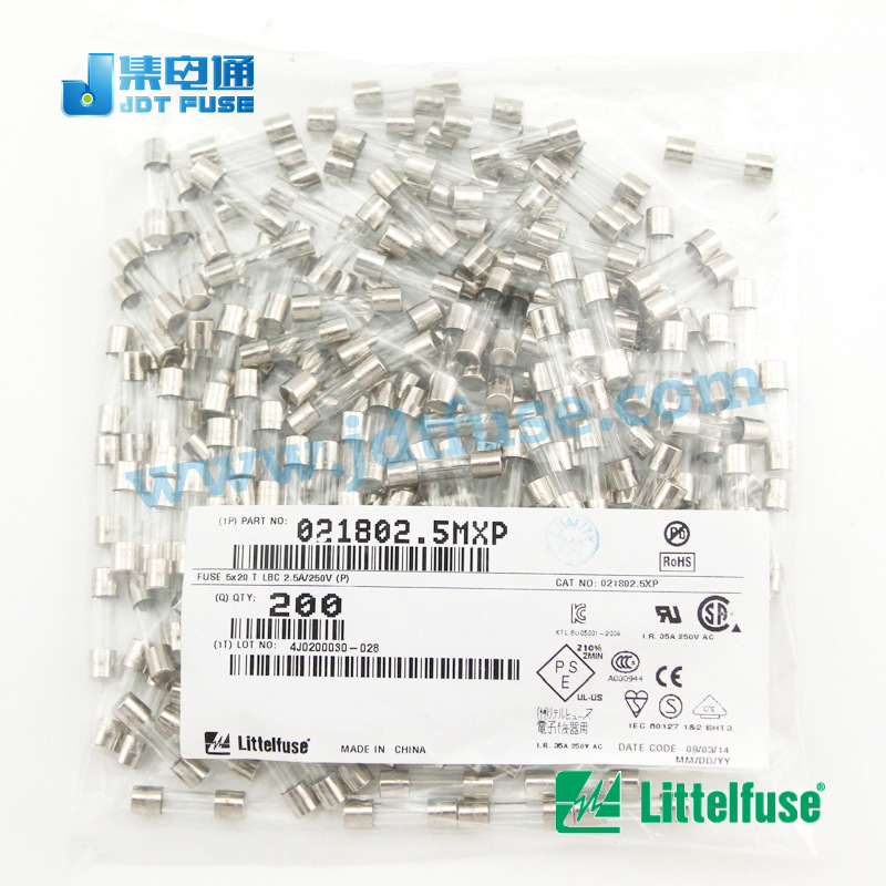 021802.5MXP力特Littelfuse玻璃管保险丝2.5A250V原装现货保险管